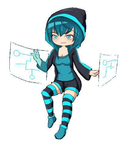 Lunime giphyupload anime girl games Sticker