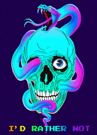 Good Morning Skull GIF by PEEKASSO
