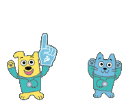 CompassionFirstPetHospitals cat dog pet cheering Sticker