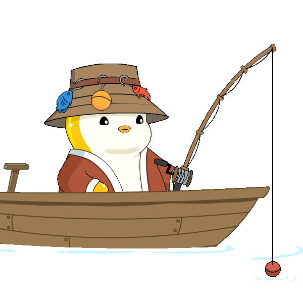 Go Fish Penguin Sticker by Pudgy Penguins