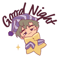 Sleepy Good Night Sticker by CUHK