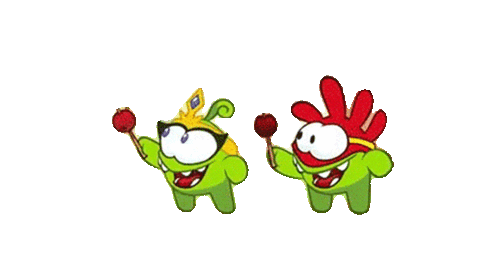 Happy Dance Sticker by Om Nom