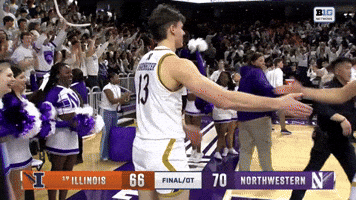 College Hoops Win GIF by Northwestern Athletics