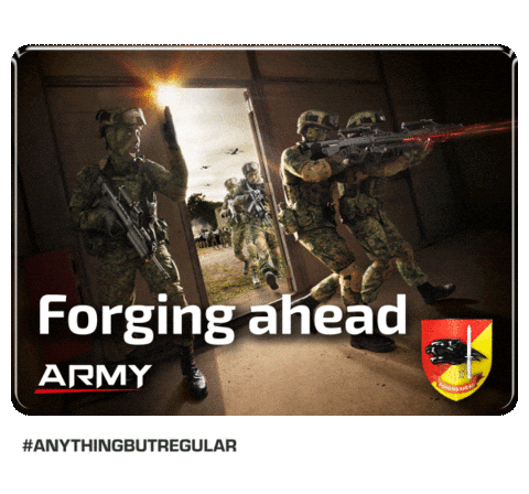 Soldiers Forge Sticker by Our Singapore Army