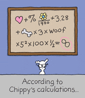 i love you math GIF by Chippy the dog
