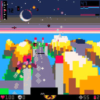 chiptune voxel shmup pico8 GIF