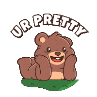 This Is Gorgeous Teddy Bear Sticker by BEARISH