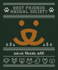 Save Them All Merry Christmas GIF by Best Friends Animal Society