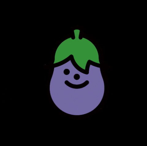 okawarishoji giphygifmaker eggplant 茄子 なす GIF