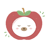 loveismav sticker bear apple mav Sticker