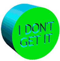 3D What Sticker