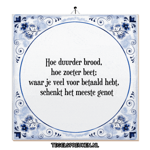 Humor Genieten Sticker by Tegelspreuken.nl