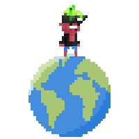 Whole World Sticker by BasedMinis