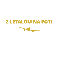 Potovanje Sticker by Z letalom na poti