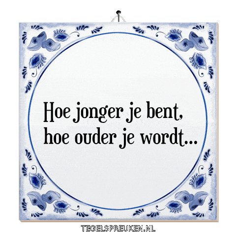 Moment Wijsheid Sticker by Tegelspreuken.nl