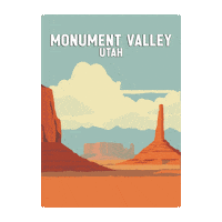 Monument Valley Utah Sticker by Utah'sCanyonCountry