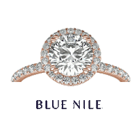 bluenilediamond diamond ring halo diamonds Sticker