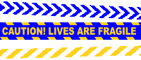 Life Warning Sticker by Charity Foundation "Humanitarian Initiatives"