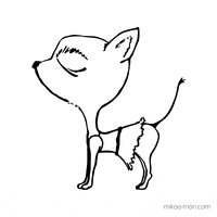 Mikoomon dancing dog cool fitness GIF