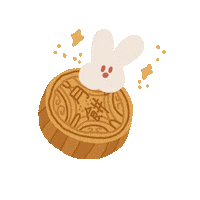 Rabbit Eating Sticker