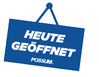 Shop We Are Open Sticker by POSSUM Kassensysteme