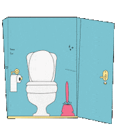 Toilette Sticker by Kugelzwei