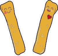 iloveyootiao love happy hug couple Sticker