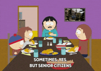bebe stevens dinner GIF by South Park 