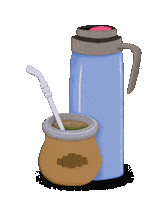 Yerba Mate Lettering Sticker by Emilia Desert