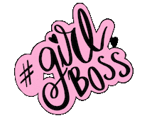Laratanillustrations pink boss entrepreneur girly Sticker