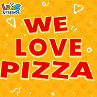 Pizza Time Love GIF by Lucas and Friends by RV AppStudios