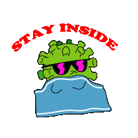 Corona Virus Sticker by DirtyBelgium