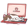 Sleepy Cat GIF by UpStudiosWorld
