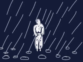 Its Raining GIF by Barbara Pozzi