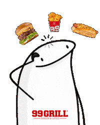 Hot Dog Burger Sticker by 99-Grill