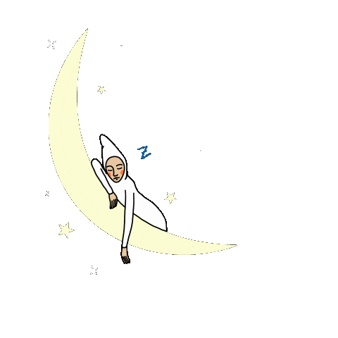 Claireisaherman giphyupload stars tired moon Sticker
