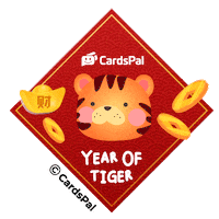 cardspal tiger cny chinese new year lunar new year Sticker
