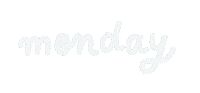 bautistatiana monday letters lettering calligraphy Sticker