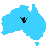 Gold Coast Skate Sticker by THE LAB GC