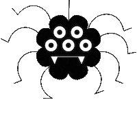 Spider Web Halloween Sticker by bigtrees.