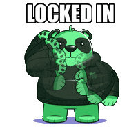 Serious Locked In Sticker by SuperVerse