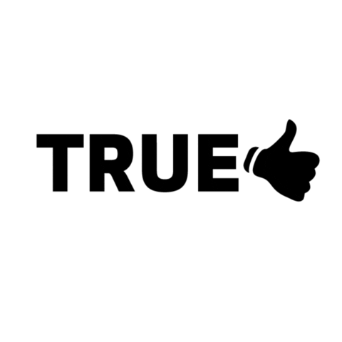 True Story Thumbs Up Sticker by Afew Store