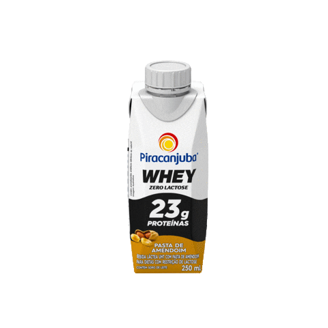 Piracanjuba zerolactose banana cacau frutasvermelhas pastadeamendoim batatadoce baunilha zerolactose zero lactose piracanjuba piracanjubawhey whey pirawhey protein proteina treino musculacao academia yoga exercicio Sticker
