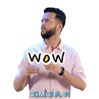 amazon wow Sticker by Comicstaan