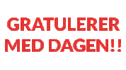 Bursdag Gratulerer Sticker by Hobbykokken