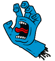 Santa Cruz Hand Sticker by Cristobal Colón