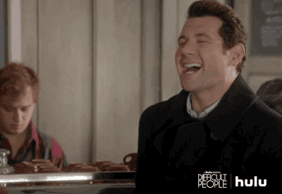 difficult people laughing GIF by HULU