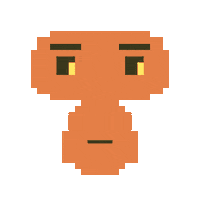 Pixel Monkey Sticker