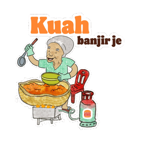 Sate Satay Sticker by Burger King Malaysia