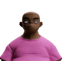Happy Russel Hobbs Sticker by Gorillaz
